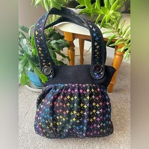 Spring Shoulder Bag with buttons